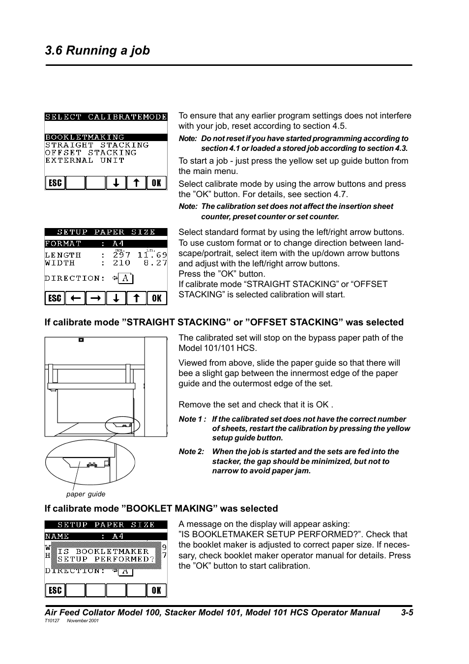 6 running a job | MBM Corporation DocuVac User Manual | Page 14 / 27