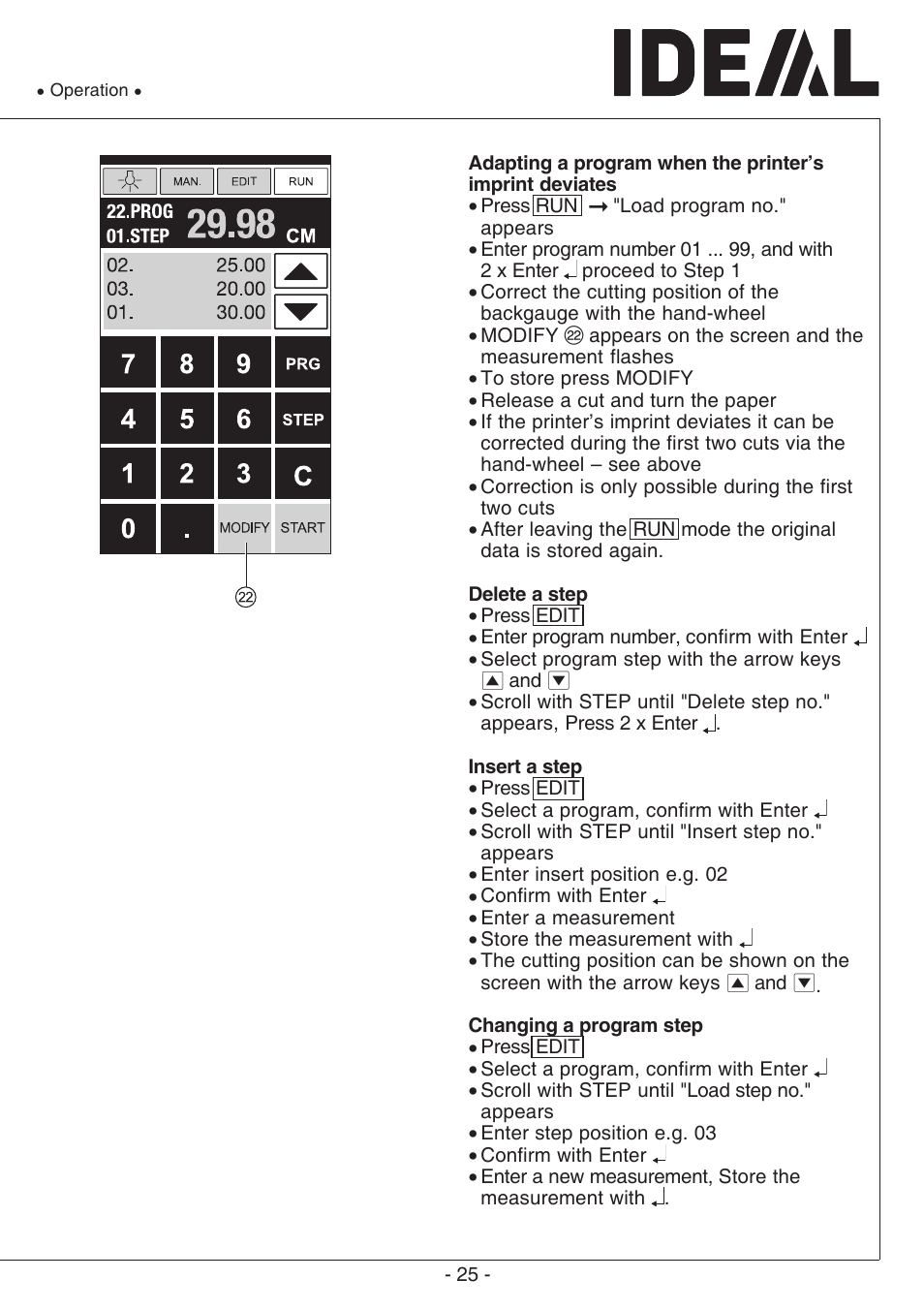 MBM Corporation TRIUMPH 6660 User Manual | Page 25 / 48