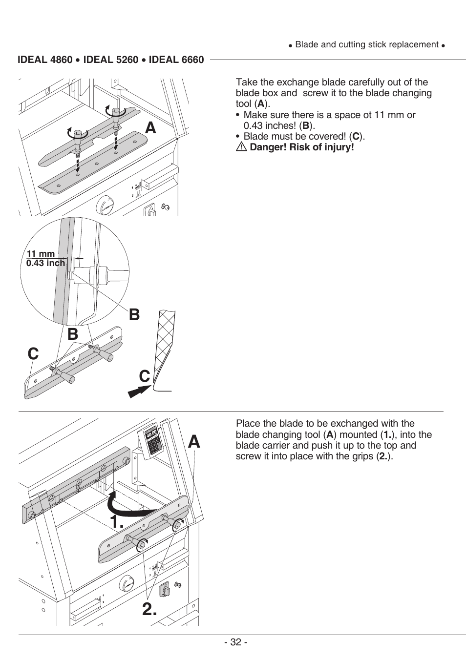 2. a, Cb b c | MBM Corporation TRIUMPH 6660 User Manual | Page 32 / 48