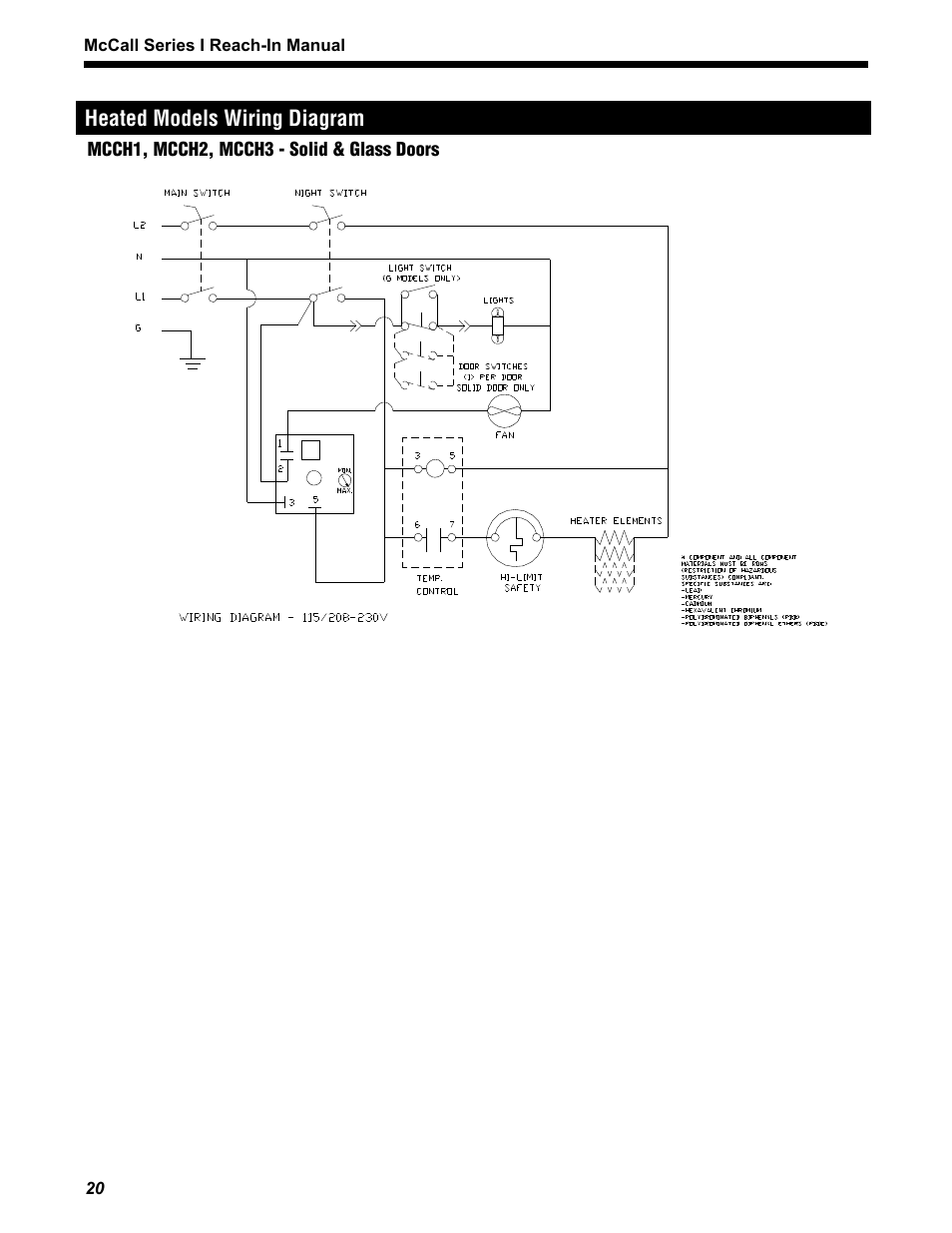 McCall MCCR1-G User Manual | Page 20 / 28