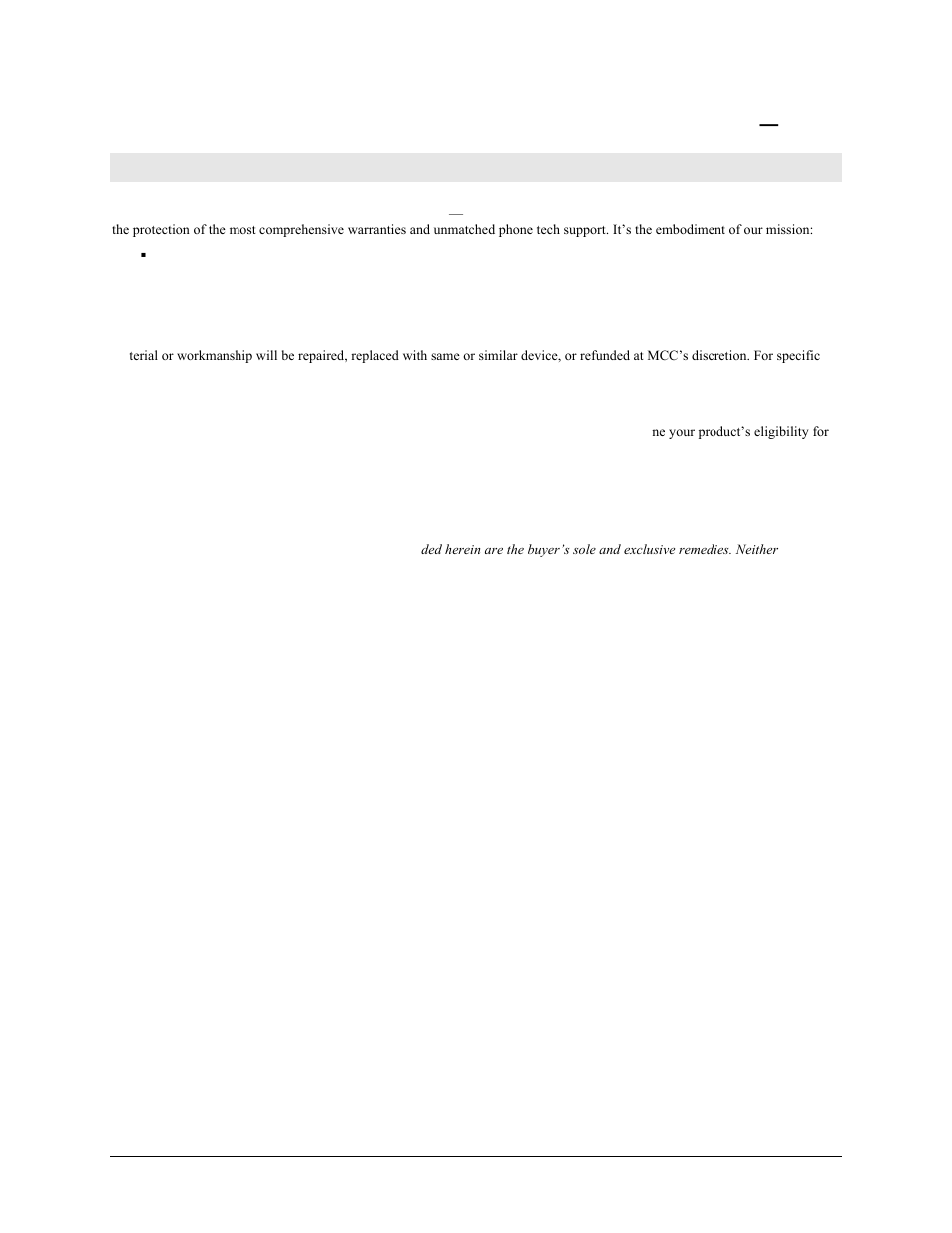 Management committed to your satisfaction | Measurement Computing CIO-DAS801 User Manual | Page 3 / 22