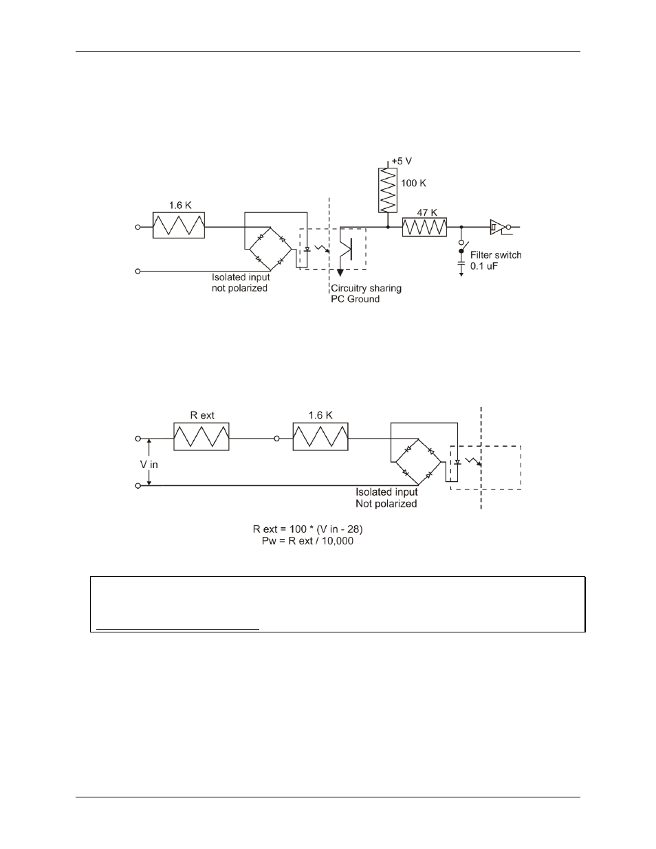 Isolated inputs, Extending the input range | Measurement Computing CIO-PDISO8 User Manual | Page 15 / 19