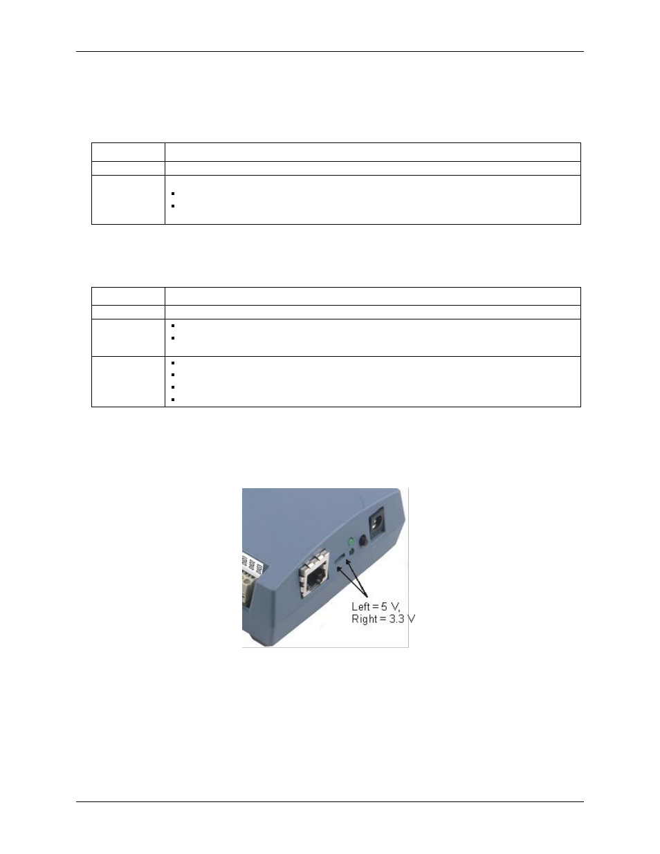 Power/comm led, Link/activity led, Digital logic voltage switch | Factory default reset button | Measurement Computing WEB-TEMP User Manual | Page 24 / 40