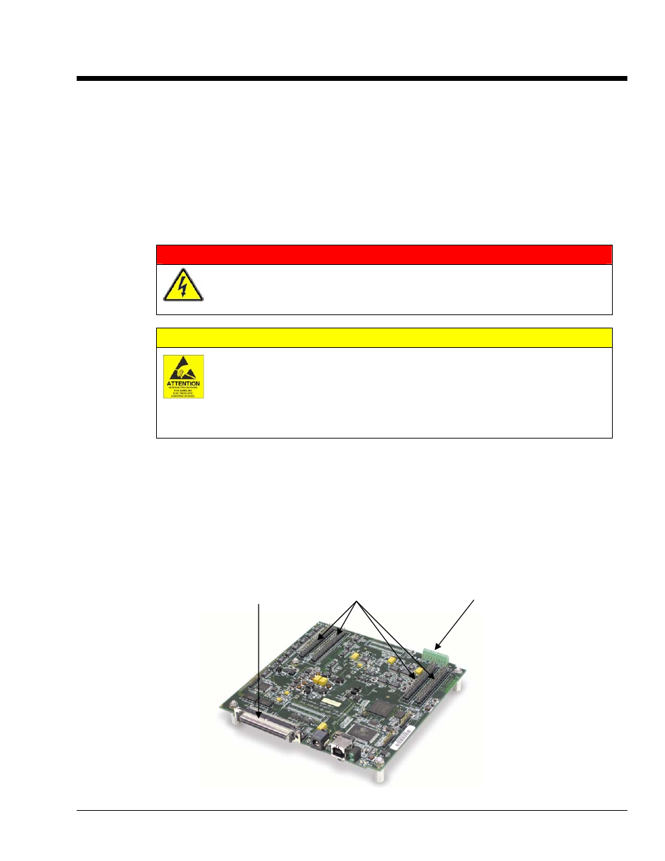 Ch 2 - connections and pinouts, Connections and pinouts 2, Warning | Caution | Measurement Computing DaqBoard 3000USB Series User Manual | Page 45 / 128