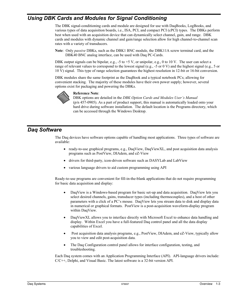 Daq software | Measurement Computing Daq PC-Cards User Manual | Page 9 / 28