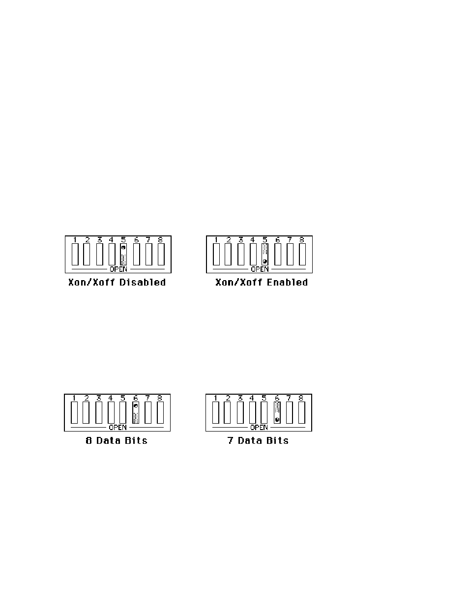 2 xon/xoff serial control selection, 3 serial word length selection | Measurement Computing Digital232 User Manual | Page 13 / 59