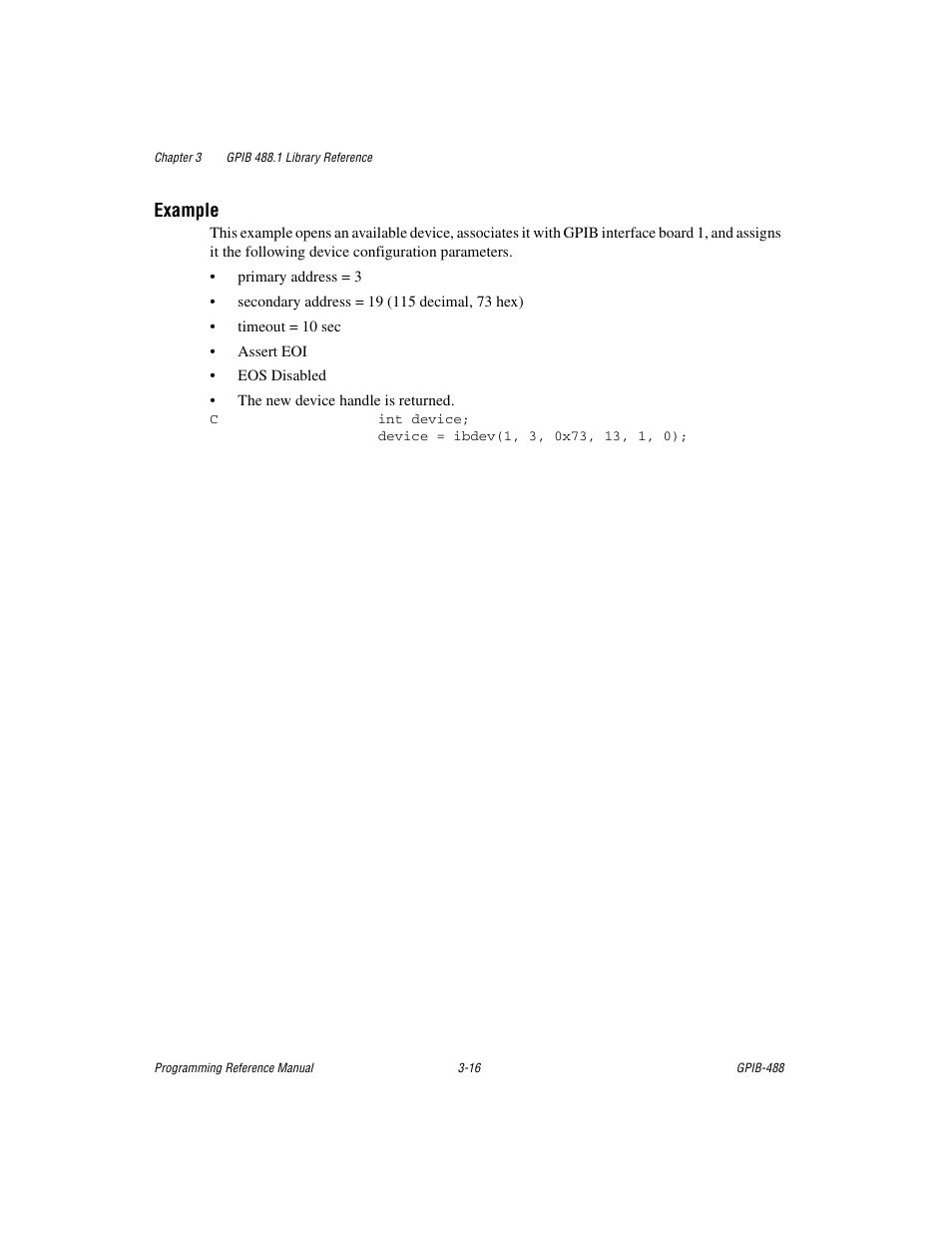 Example | Measurement Computing GPIB-488 User Manual | Page 29 / 116