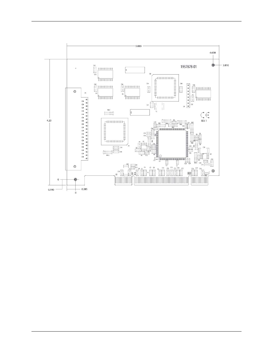 Mechanical drawing | Measurement Computing PCI-CTR05 User Manual | Page 12 / 18