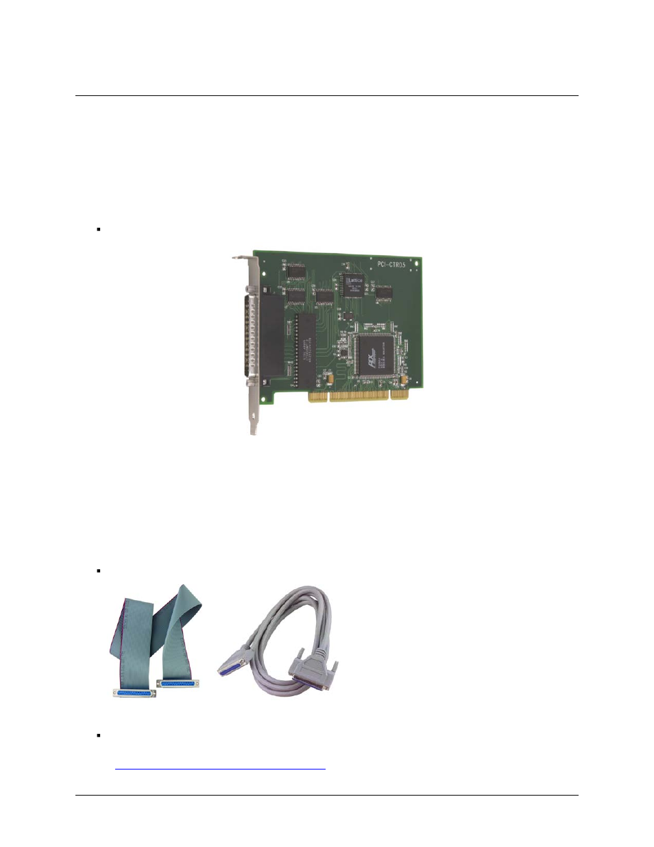 Installing the pci-ctr05, What comes with your shipment, Hardware | Documentation, Optional components | Measurement Computing PCI-CTR05 User Manual | Page 7 / 18