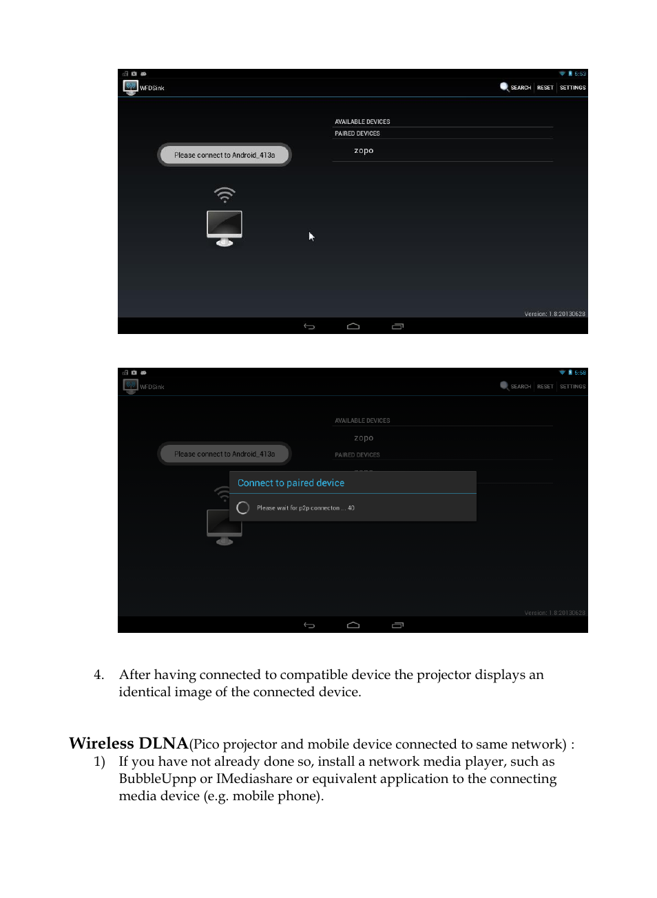 Wireless dlna | MEGAPOWER ML131 User Manual | Page 19 / 27