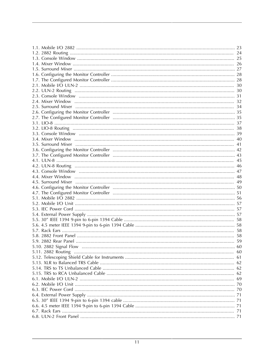 List of figures | Metric Halo Mobile I/O User Manual | Page 11 / 371