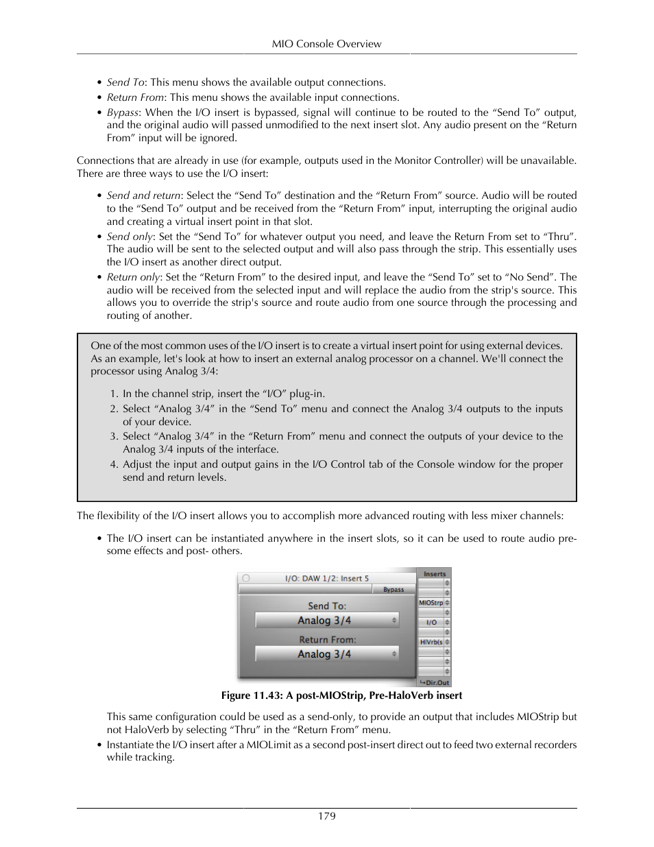 A post-miostrip, pre-haloverb insert | Metric Halo Mobile I/O User Manual | Page 179 / 371