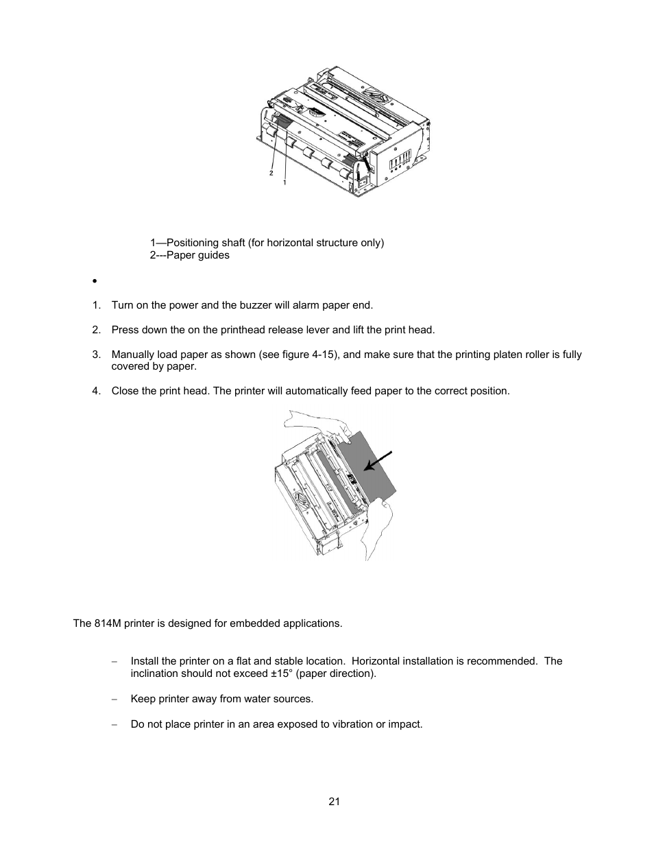 7 installing the printer | Microcom 814M Operators Manual User Manual | Page 25 / 46
