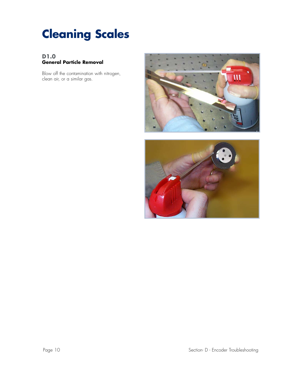 Cleaning scales-1, Cleaning scales | MicroE Mercury II 6000V User Manual | Page 65 / 67