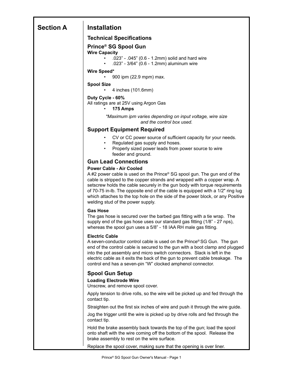 MK Products Prince SG User Manual | Page 9 / 30