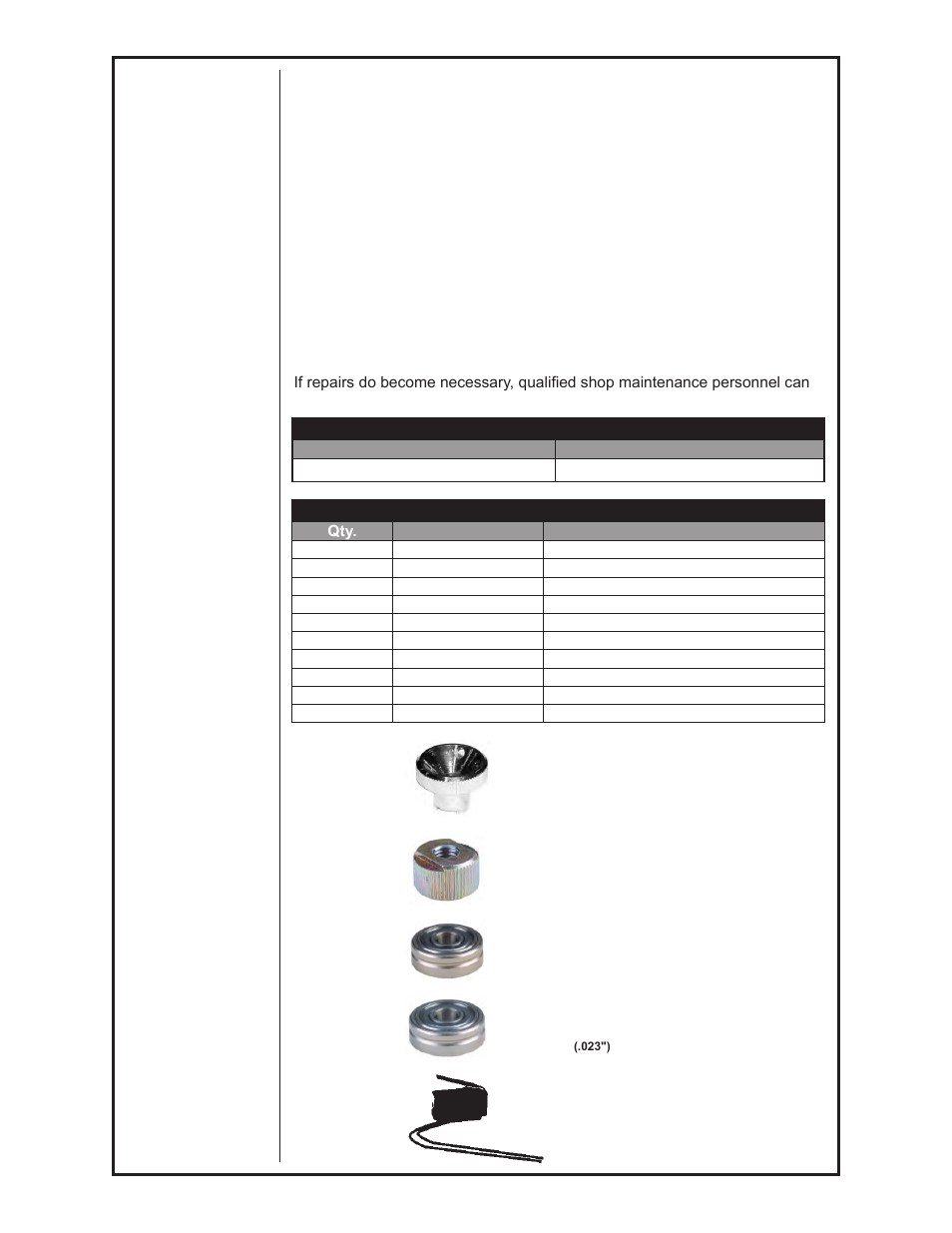 Periodic maintenance, Maintenance tools, Recommended spare parts list | MK Products Cobra SX Fronius Com AC User Manual | Page 13 / 30