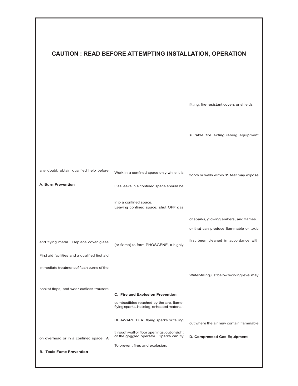 Safety considerations, Electric arc welding equipment | MK Products Cobra SX Fronius Com AC User Manual | Page 5 / 30