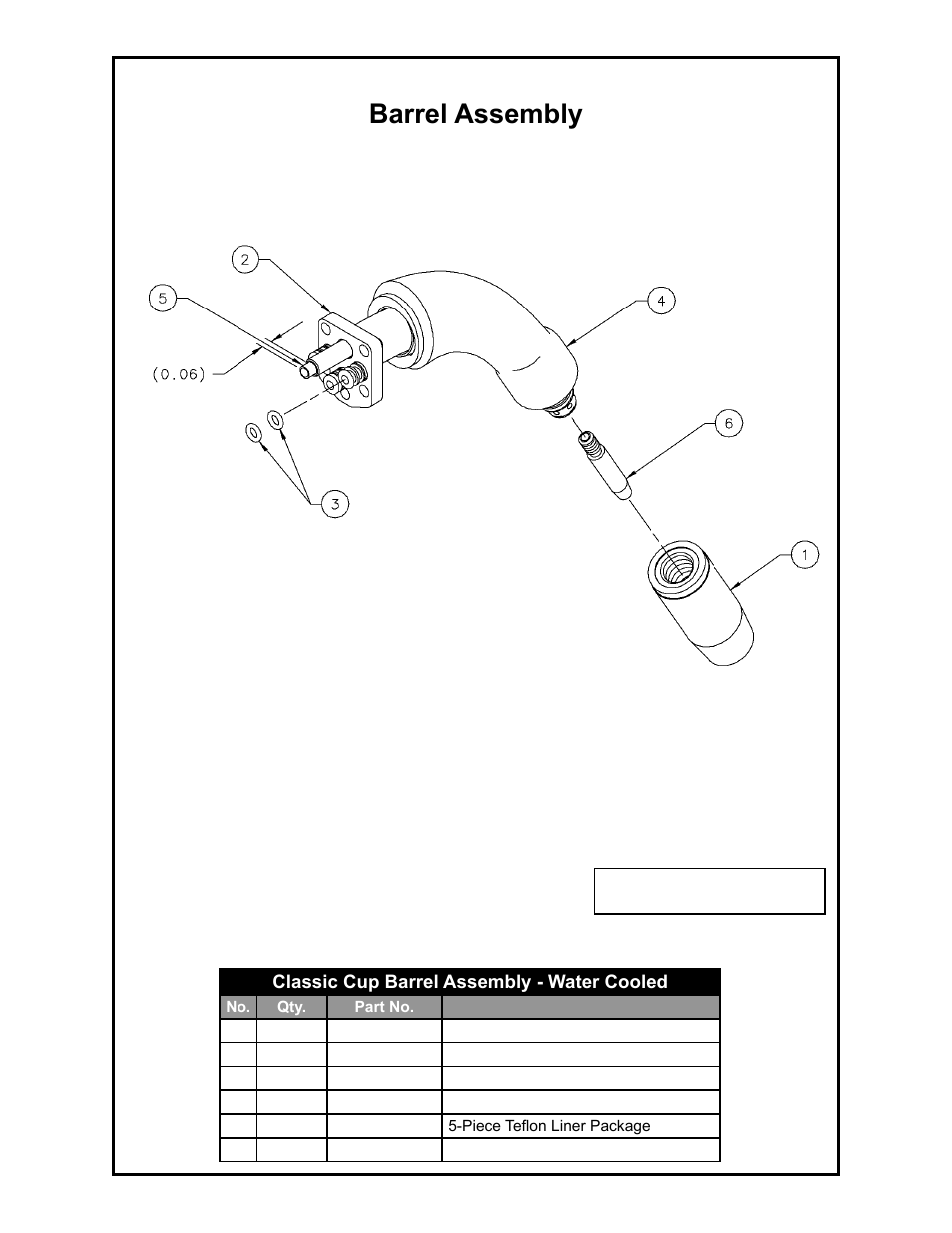 Lincoln, Classic cup, Barrel assembly | Cobra, Compatible | MK Products Cobra MX LE Com ACWC User Manual | Page 25 / 41