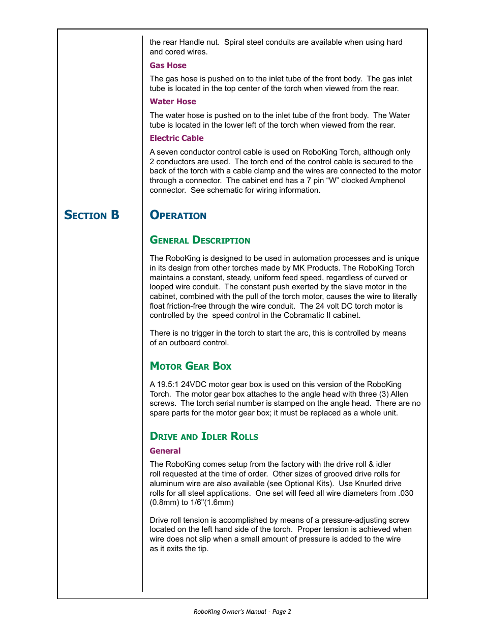 MK Products RoboKing User Manual | Page 9 / 33