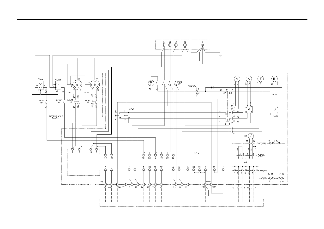 Wiring diagram, 1 generator wiring diagram | MMD Equipment 45S-6A6 User Manual | Page 67 / 75