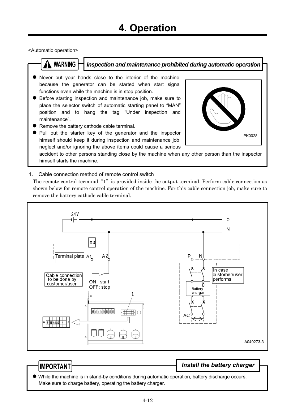 Operation | MMD Equipment 400S-6B1 User Manual | Page 35 / 68