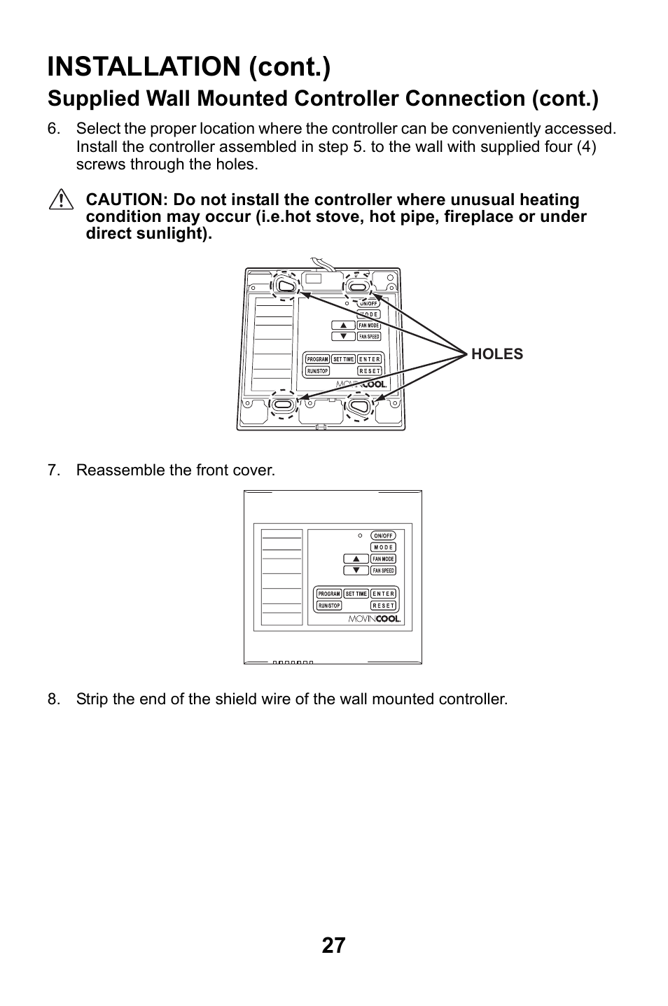 Installation (cont.) | MovinCool CM25 User Manual | Page 27 / 60
