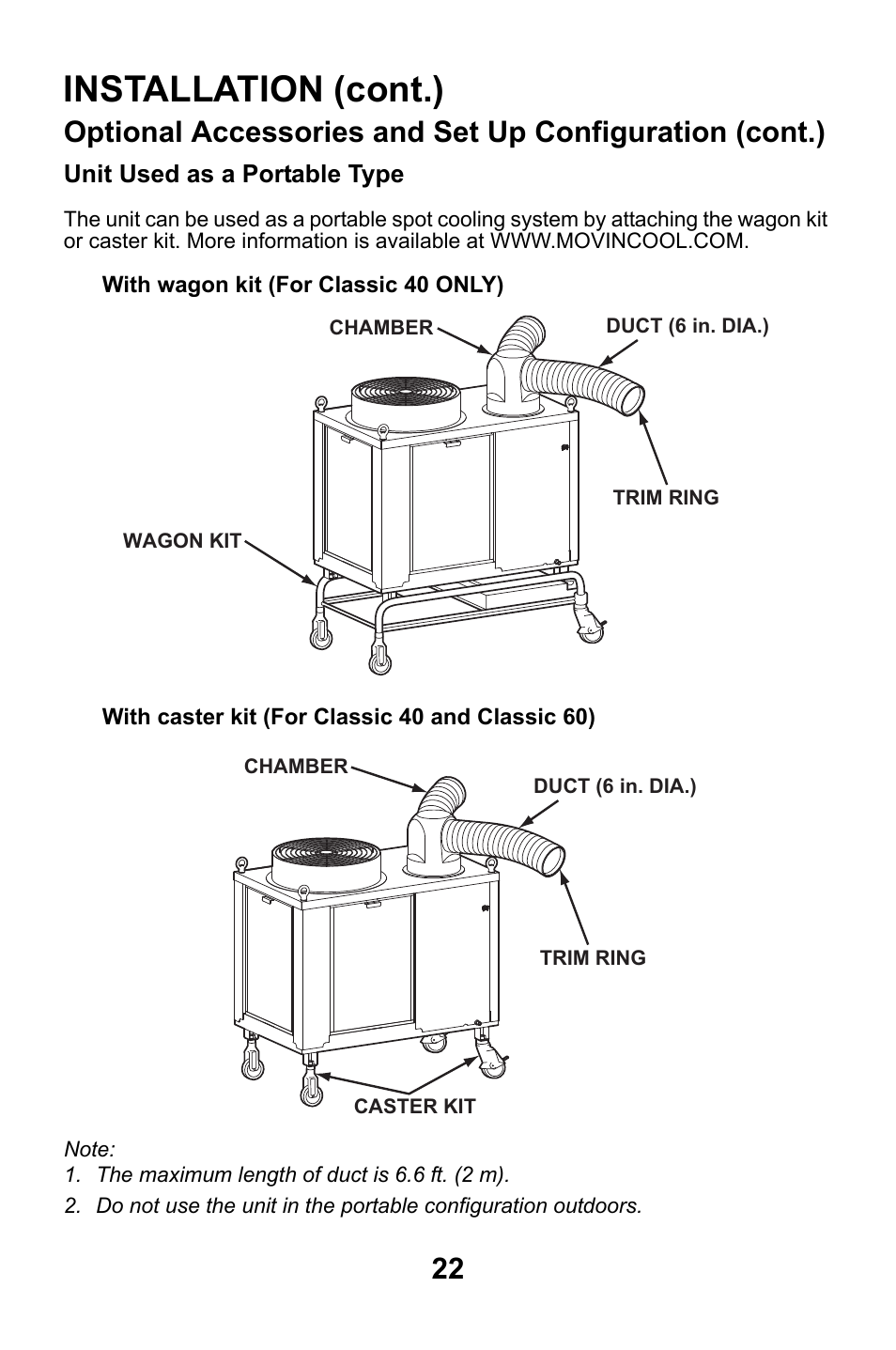 Installation (cont.) | MovinCool Classic 40 User Manual | Page 22 / 46