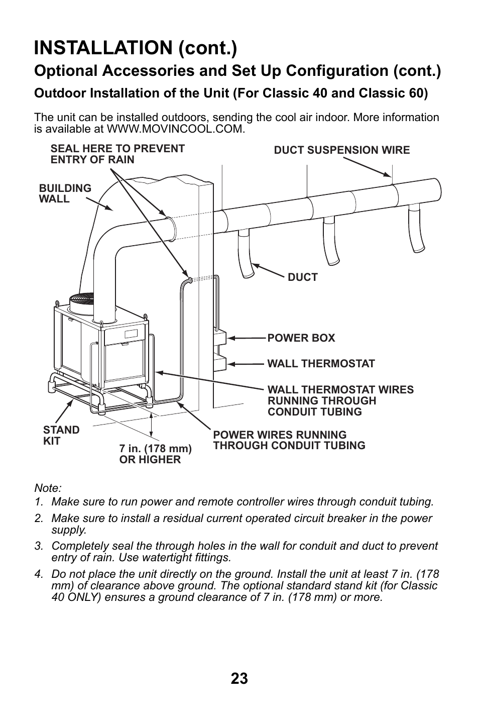 Installation (cont.) | MovinCool Classic 40 User Manual | Page 23 / 46