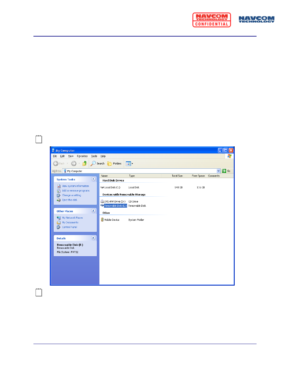 NavCom SF-3050 Logging Data to Internal Memory or SD Card User Manual | Page 5 / 6