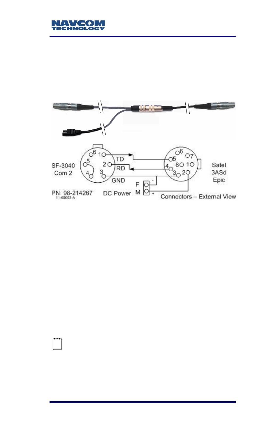 Abase station uhf boost radio, A base station uhf boost radio, Figure 61: boost radio wiring diagram | A ................. base station uhf boost radio | NavCom LAND-PAK Rev.F User Manual | Page 108 / 159