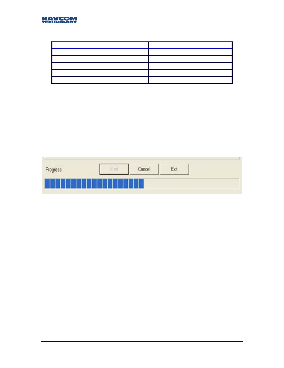 Execution and progress, Figure 6: rinex converter execute & progress, Table 1: rinex utility defaults | NavCom Rinex Utility Rev B User Manual | Page 14 / 15