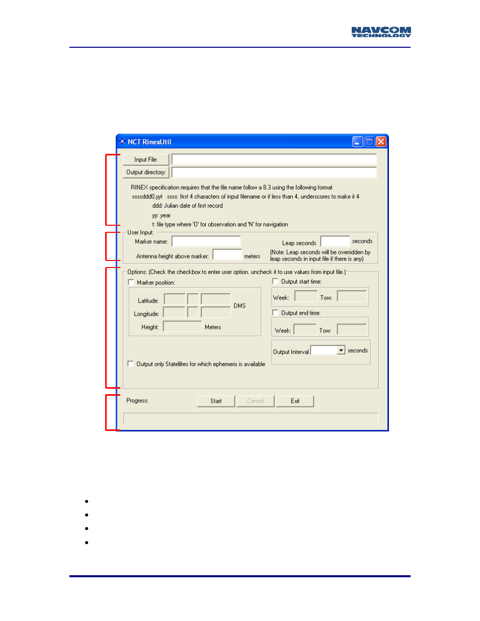 Verview, Inex, Tility | Figure 1: navcom rinex utility, Overview of the rinex utility | NavCom Rinex Utility Rev B User Manual | Page 9 / 15