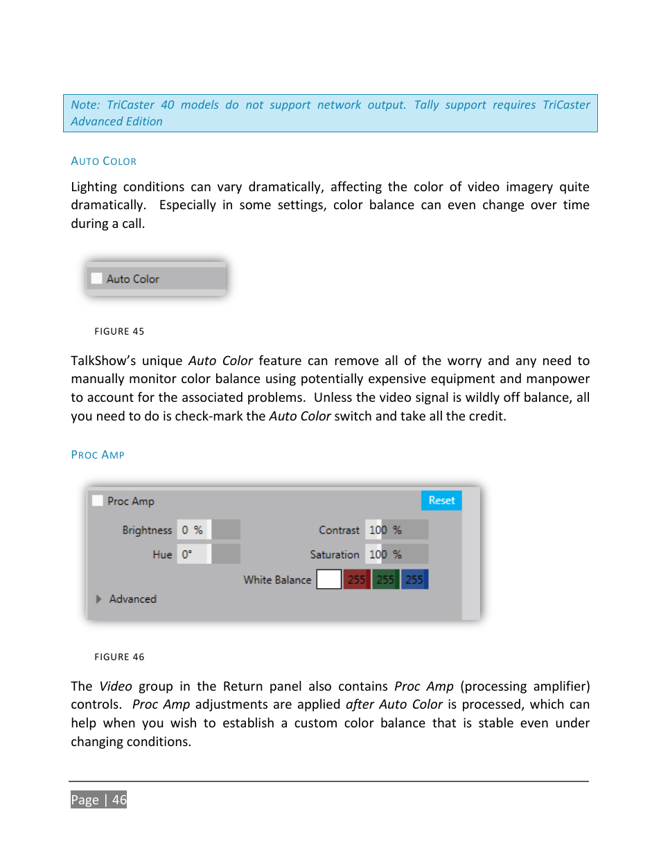 NewTek TalkShow VS-100 User Manual | Page 54 / 101