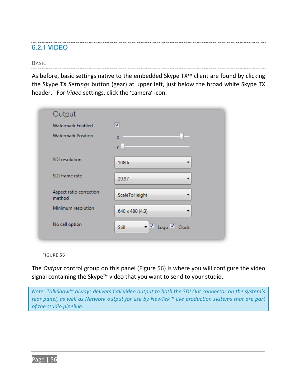 1 video | NewTek TalkShow VS-100 User Manual | Page 64 / 101