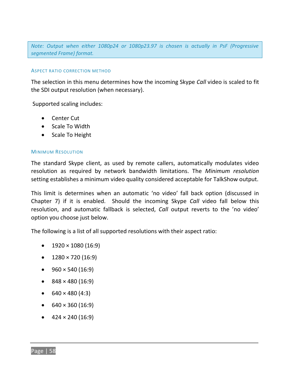 NewTek TalkShow VS-100 User Manual | Page 66 / 101