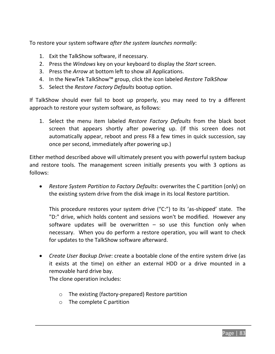 NewTek TalkShow VS-100 User Manual | Page 91 / 101