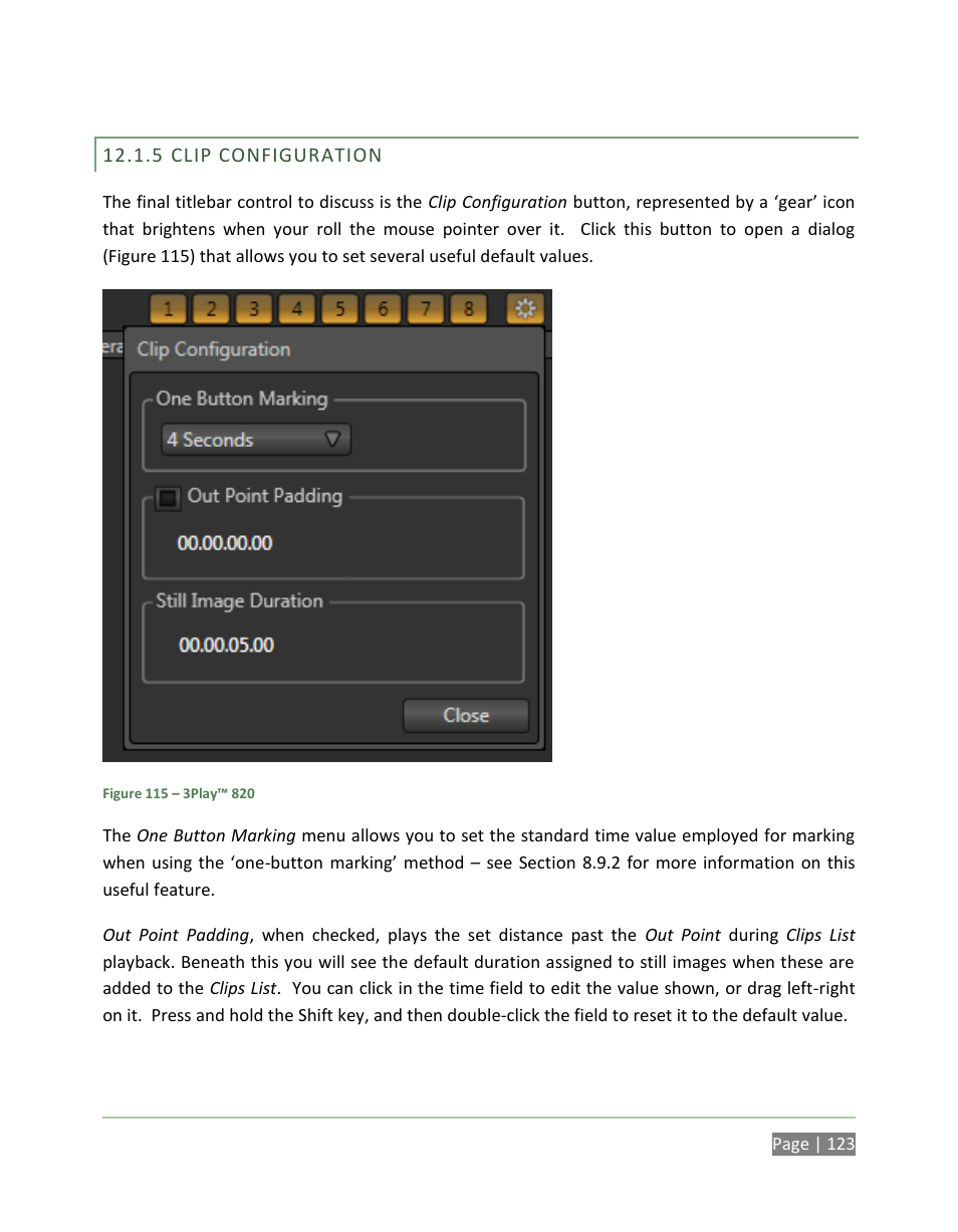 Clip configuration | NewTek 3Play 820 User Manual | Page 137 / 194