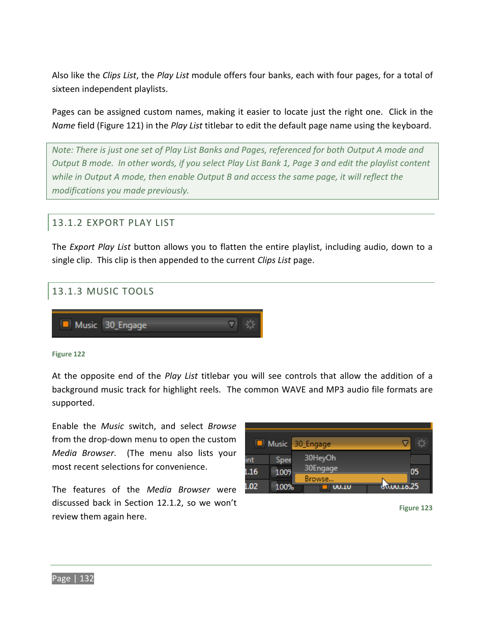 Export play list, Music tools | NewTek 3Play 820 User Manual | Page 146 / 194