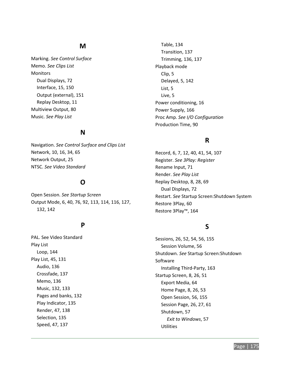 NewTek 3Play 820 User Manual | Page 189 / 194