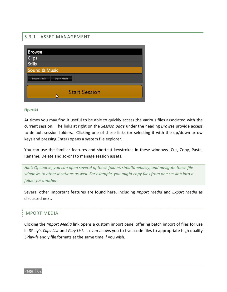 Asset management | NewTek 3Play 820 User Manual | Page 76 / 194