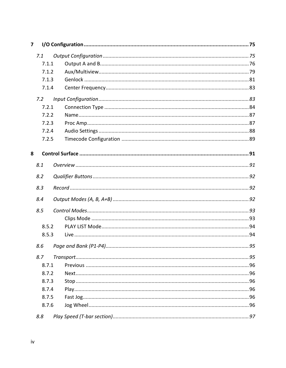 NewTek 3Play 820 User Manual | Page 8 / 194