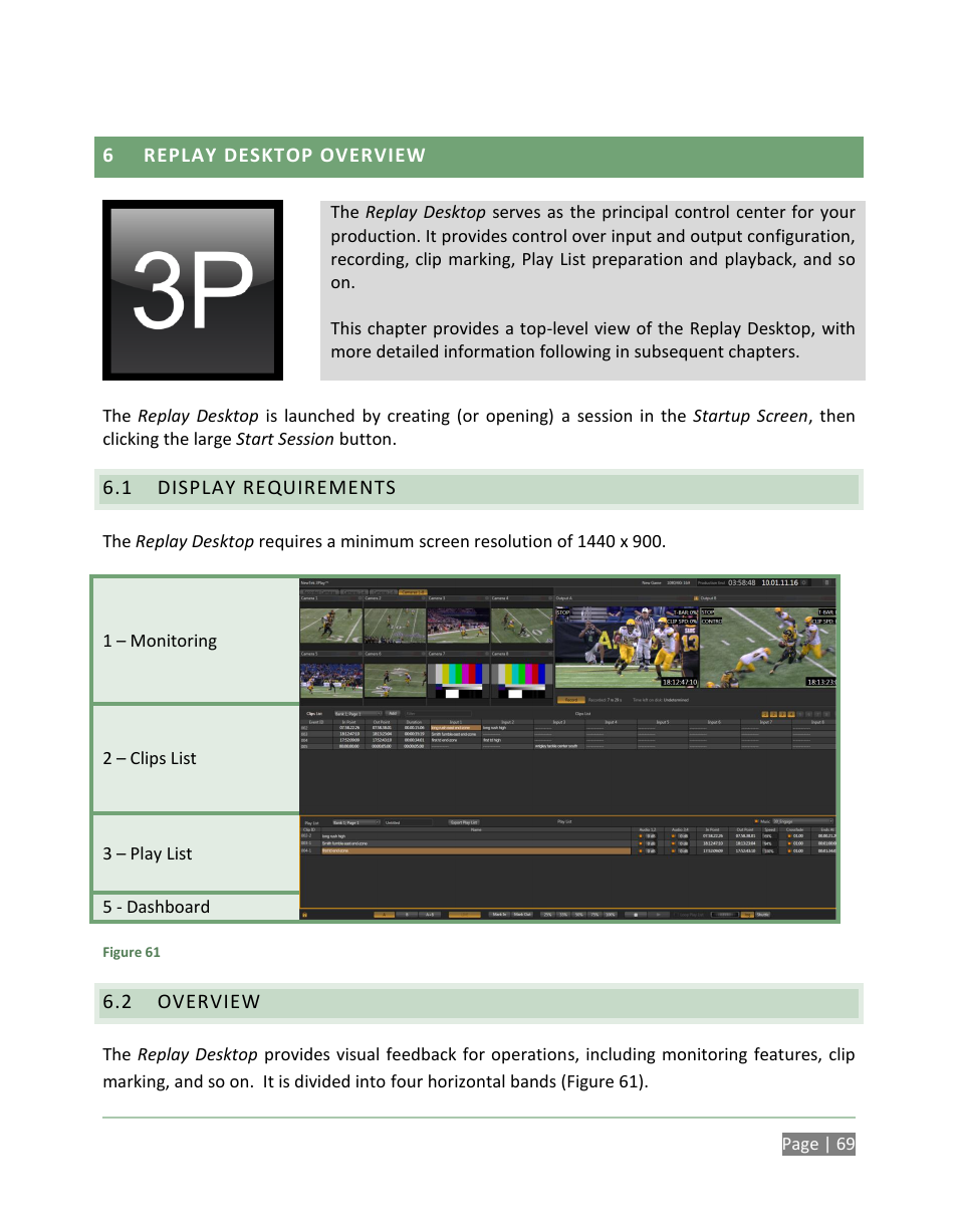 Replay desktop overview, Display requirements, Overview | NewTek 3Play 820 User Manual | Page 83 / 194