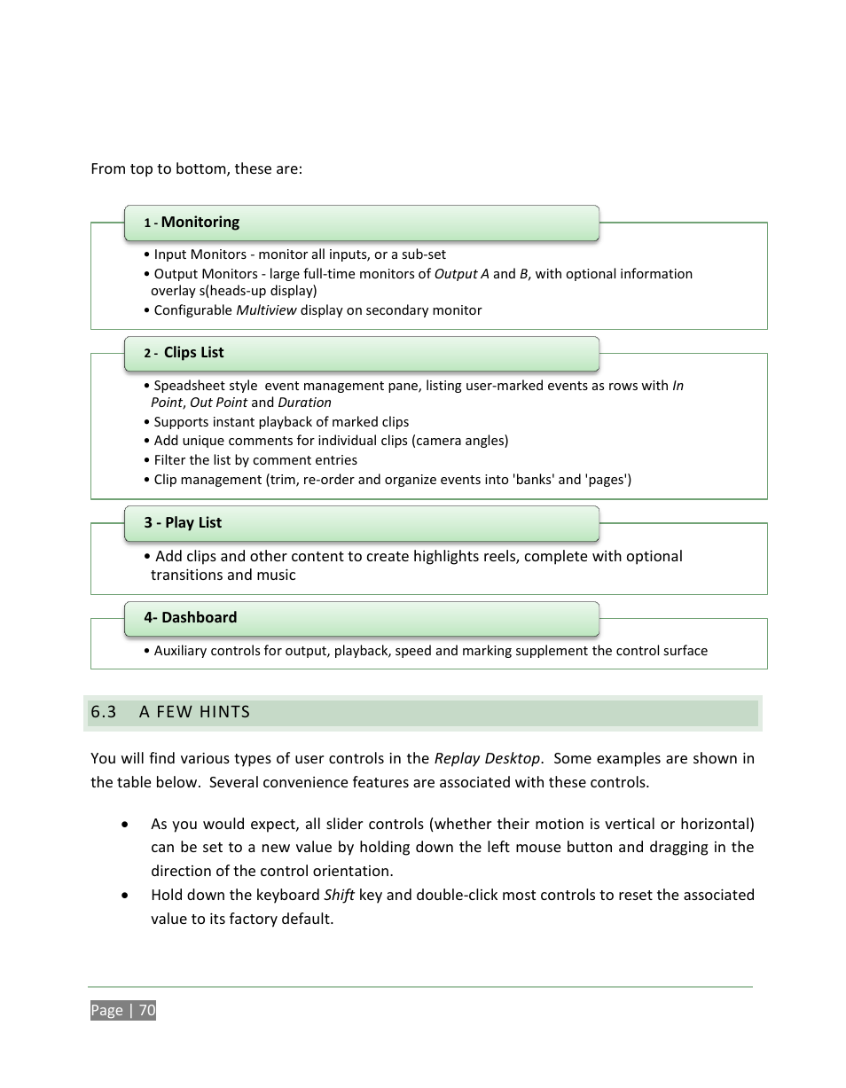 A few hints | NewTek 3Play 820 User Manual | Page 84 / 194