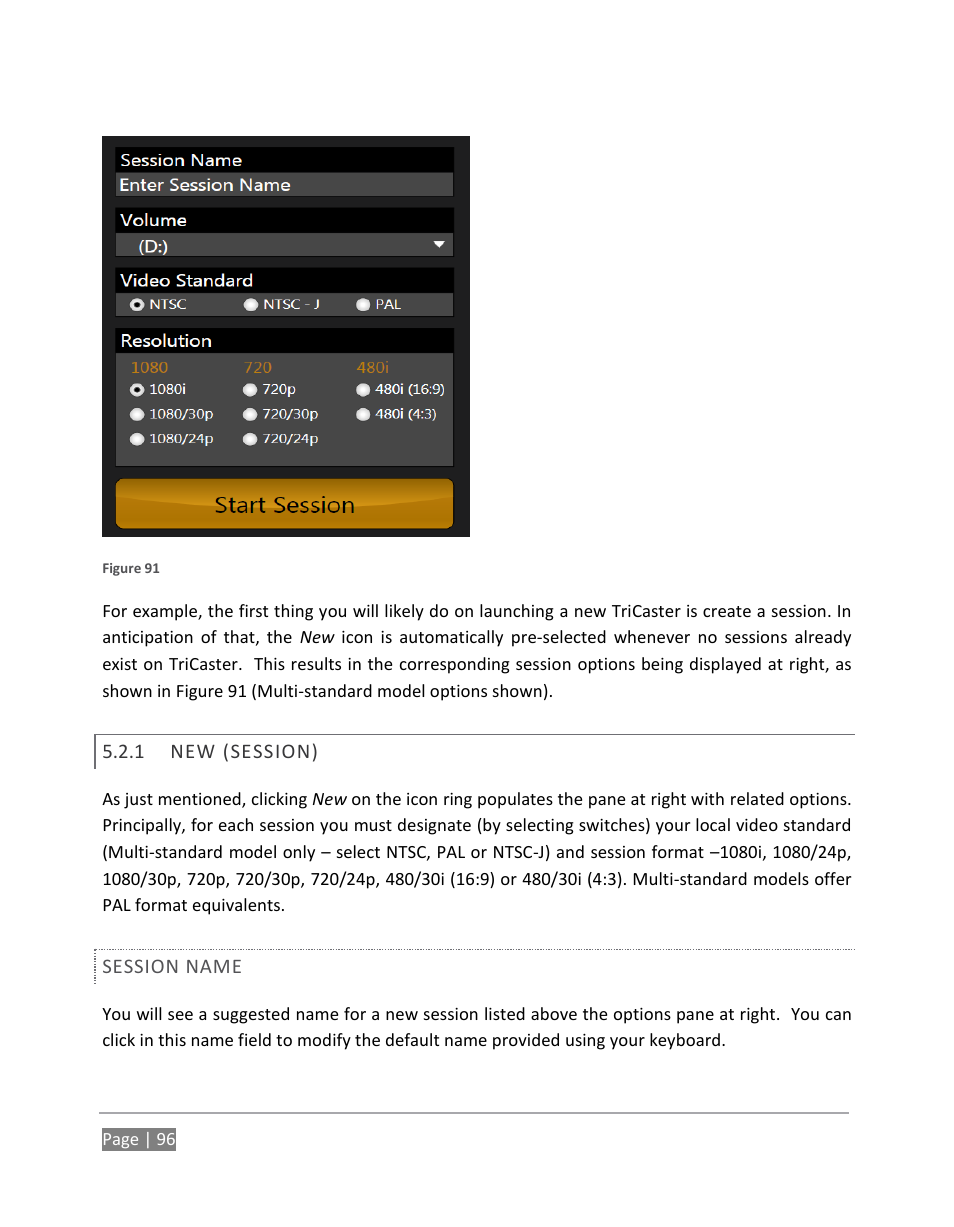 New (session) | NewTek TriCaster 855 User Manual | Page 112 / 368