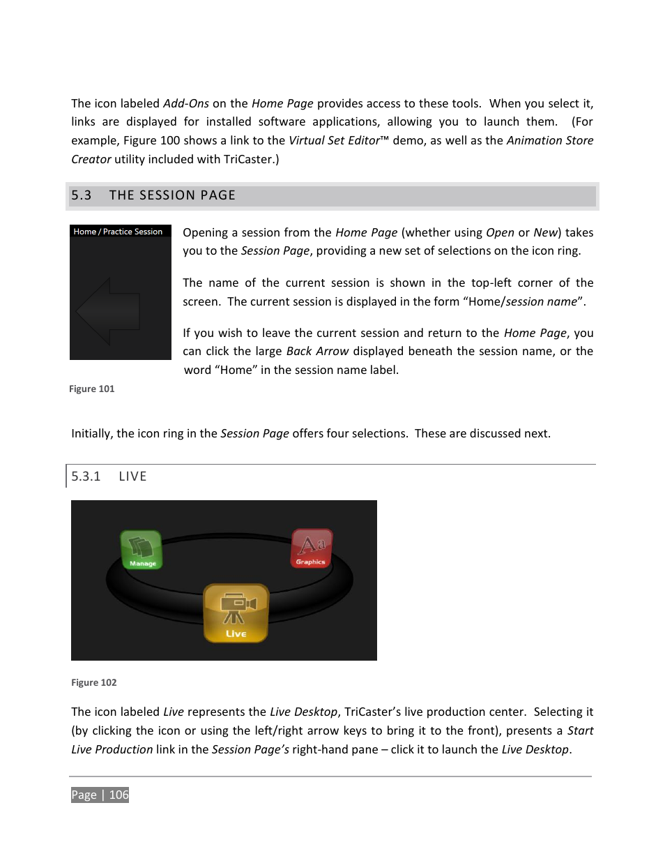 Live | NewTek TriCaster 855 User Manual | Page 122 / 368