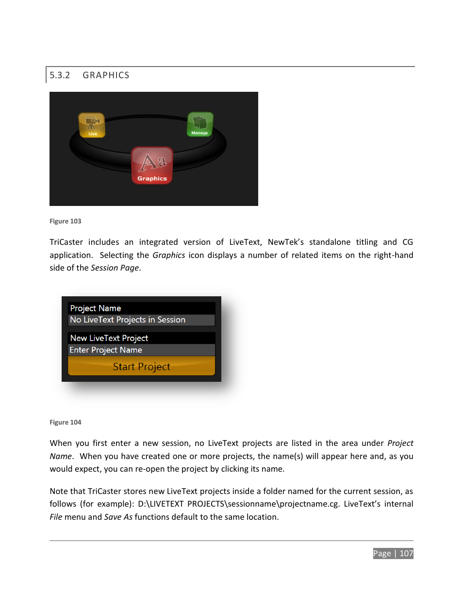 Graphics | NewTek TriCaster 855 User Manual | Page 123 / 368