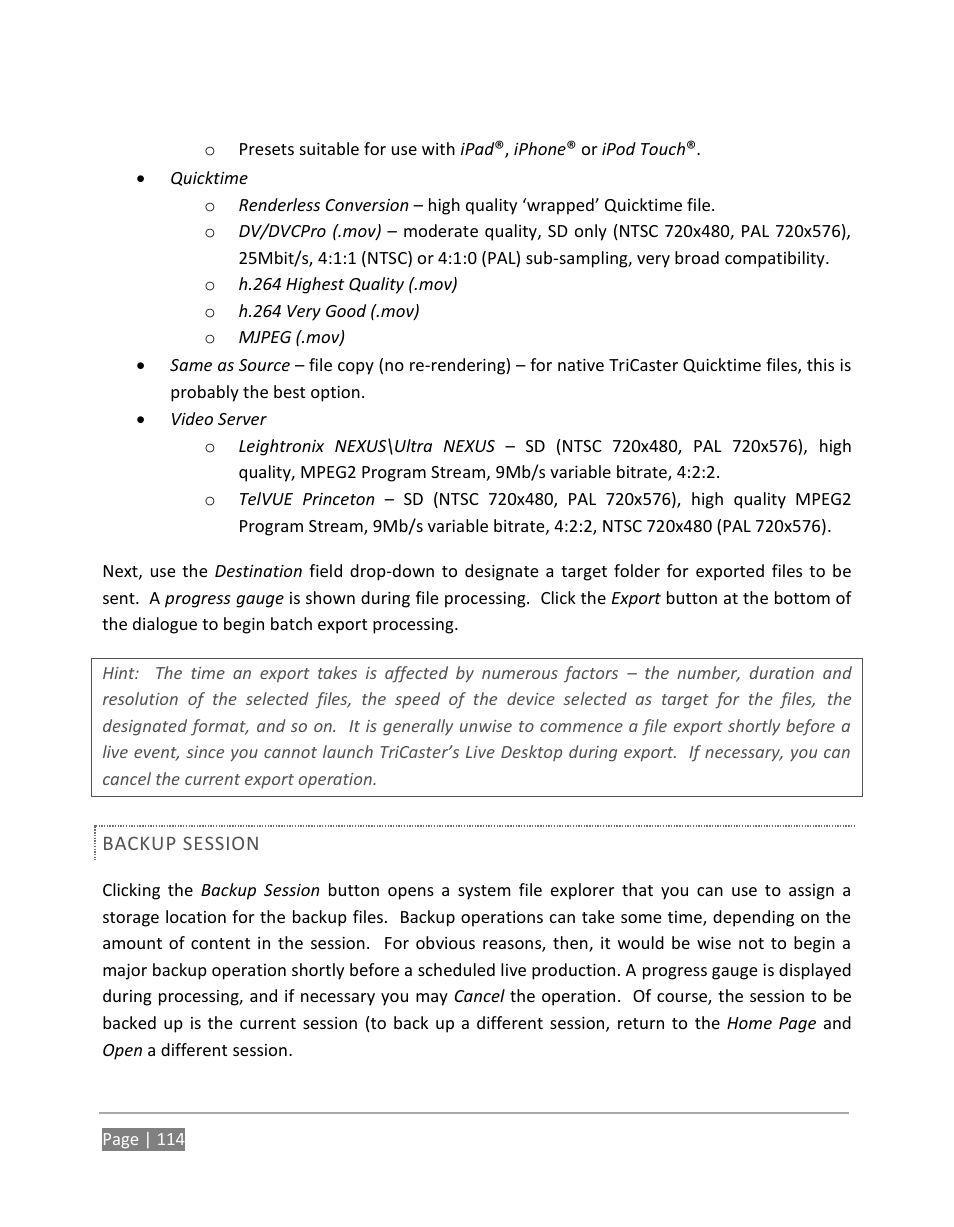 NewTek TriCaster 855 User Manual | Page 130 / 368