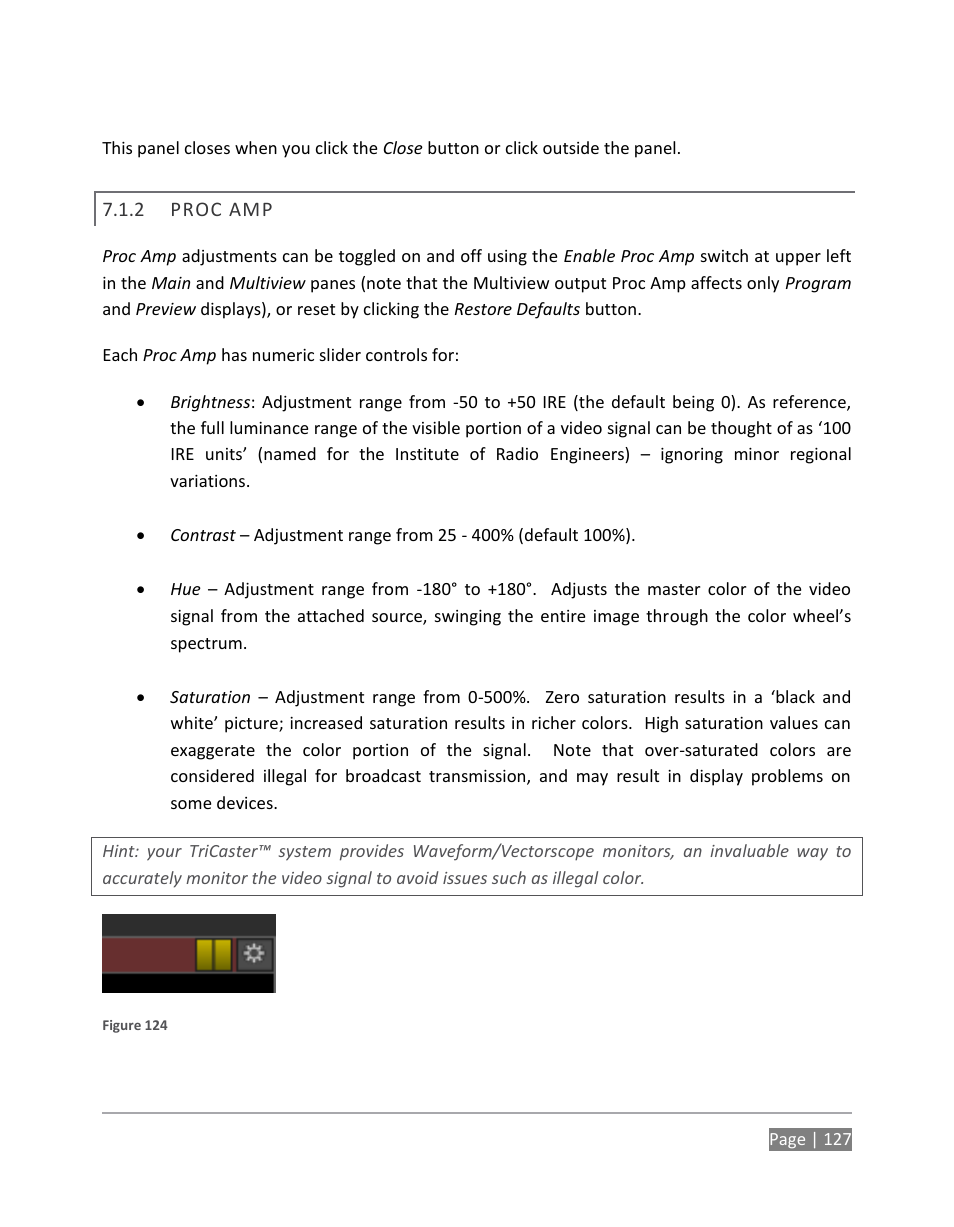 Proc amp | NewTek TriCaster 855 User Manual | Page 143 / 368