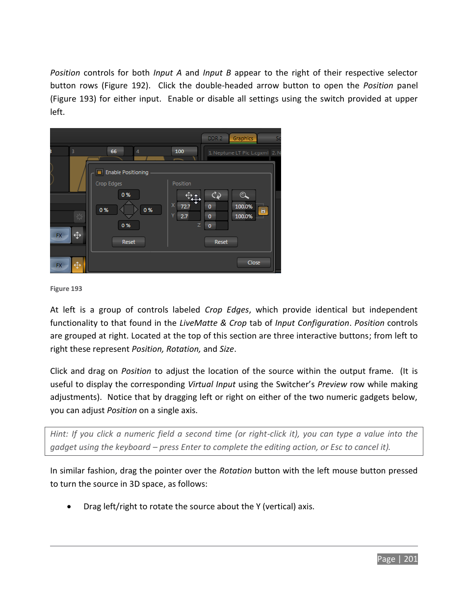 NewTek TriCaster 855 User Manual | Page 217 / 368