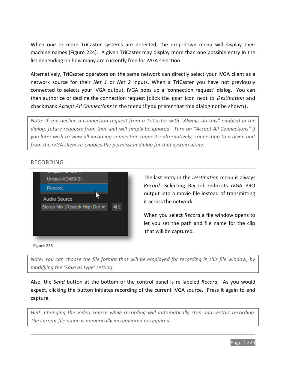 NewTek TriCaster 855 User Manual | Page 245 / 368